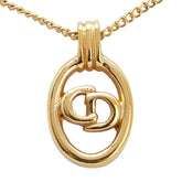ディオール CDロゴ ペンダントネックレス ゴールド メッキ レディース Dior 【中古】